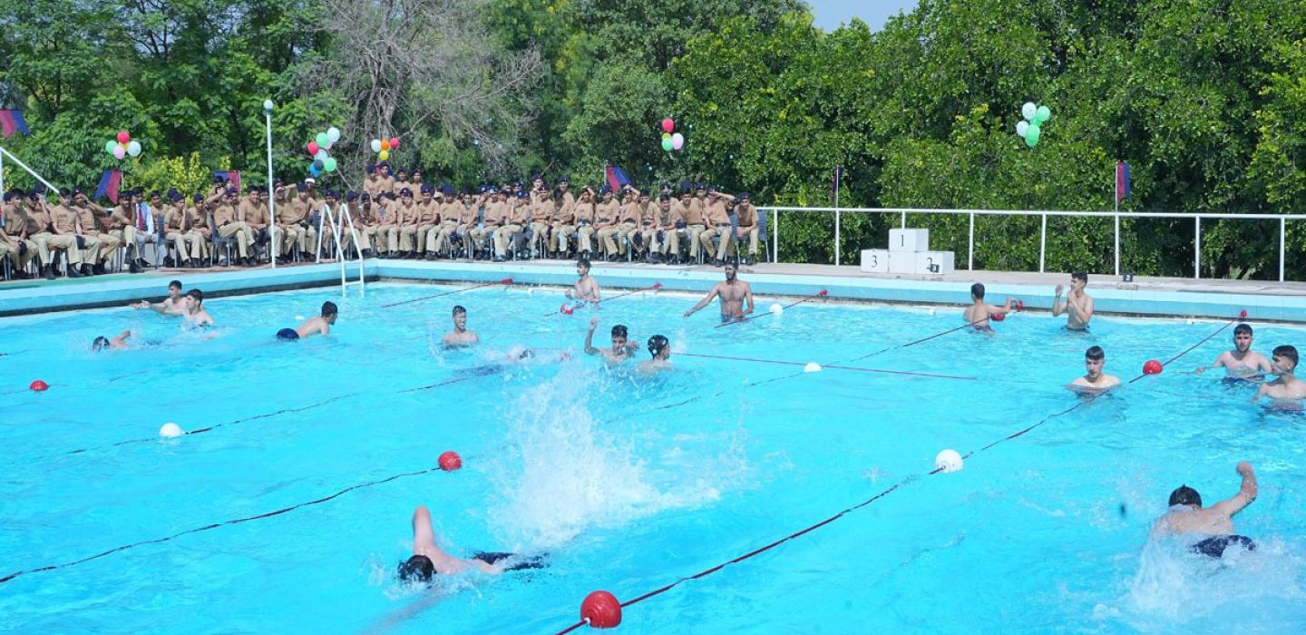 Cadets swimming